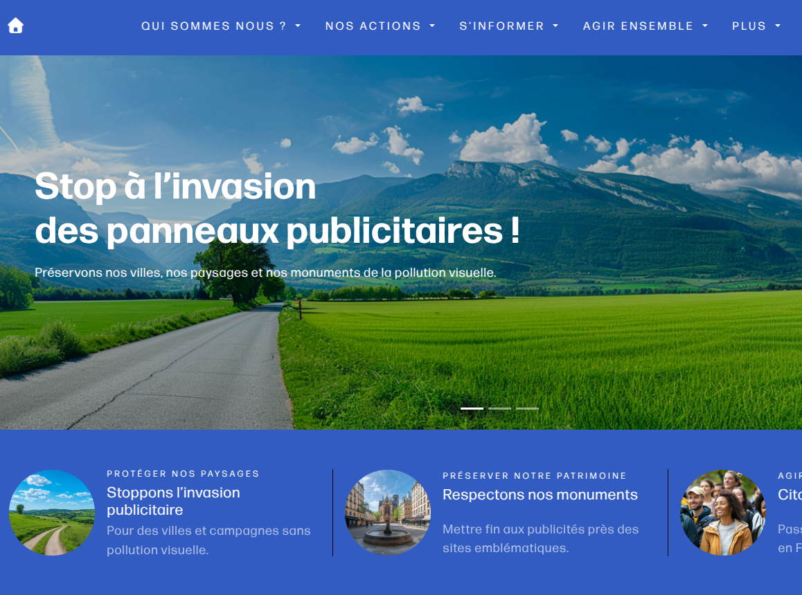 Un nouveau site pour renforcer notre combat