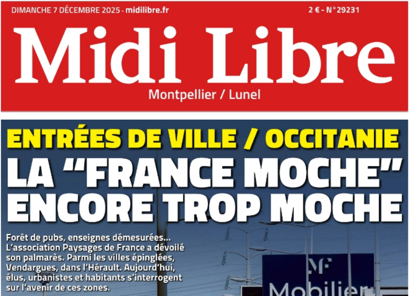 La France moche à la Une du Midi libre